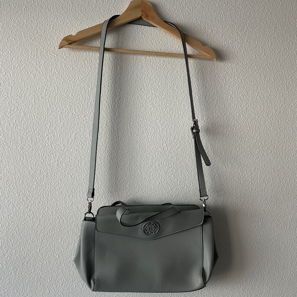 Nanette Lepore Blue purse with a removable crossbody strap and 2 handles | EUC